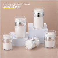 Logo douanier 15g 30g 50g 80g 100g presse type bouteille de crème sous vide voyage portable pot sans air bouteille de crème pour le visage