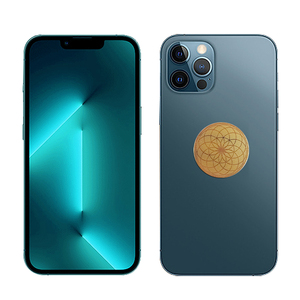 Pegatina HOONNI Flor de la Vida en Oro de 24K, Escudo Cuántico HOONNI con Iones Negativos, Pegatina Anti Radiación EMF para Teléfono Celular - Product Image 5
