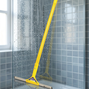 KLEEN Factory Floor Scraper Household Tile Bathroom <b>Mop</b> Toilet Floor Glass Cleaning Scraper Model Window Wiper W. Handle 65 CM - Product Image 2