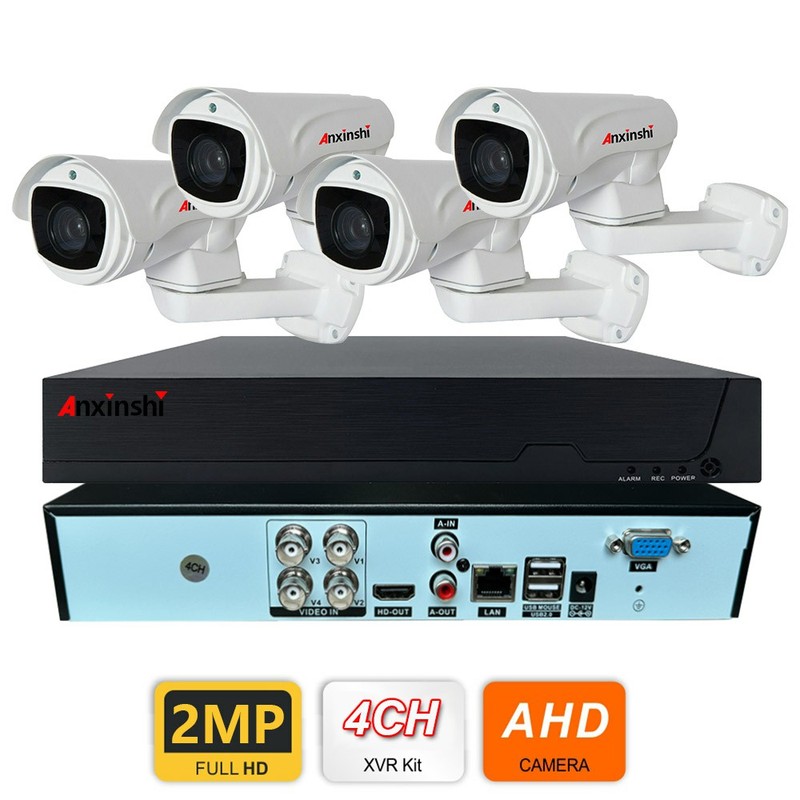 Anxinshi 4CH 1080P PTZ Camera 4X