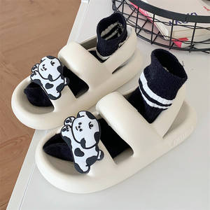 XIXITIAO chine <span class=keywords><strong>chien</strong></span> sandales à enfiler plat mode été extérieur plage eva été extérieur jardin pantoufles sandales femmes <span class=keywords><strong>pour</strong></span> filles - Product Image 5