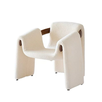 Fauteuil en bois blanc français durable et rafraîchissant pour salon, balcon, chaise de loisirs, mobilier d'hôtel
