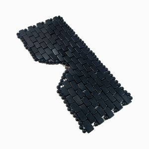 Masque en quartz obsidienne noire naturelle avec yeux en pierre précieuse - Product Image 6