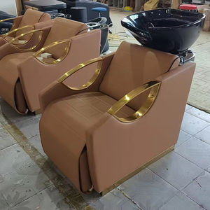 Cama de Lavado de Cabello con Circulación de Agua Eléctrica Moderna, con Masaje y Lavabo de Cerámica, Equipo de Peluquería, Superventas - Product Image 1