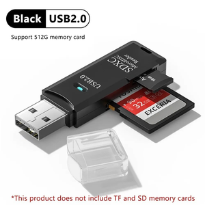 USB 3.0 SDHC TF อะแดปเตอร์หน่วยควา<span class=keywords><strong>ม</strong></span>จำสำหรับพีซีแล็ปท็อปกล้องมาก - Product Image 3