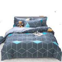 260816 Échantillon Gratuit Ensemble de Literie Personnalisé : Couette, Drap Plat et Housse de Couette en Satin pour Lit Double