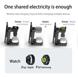 Nueva llegada 2025 <span class=keywords><strong>Base</strong></span> oculta ajustable plegable magnético 3 en 1 <span class=keywords><strong>carga</strong></span> inalámbrica para Apple <span class=keywords><strong>Watch</strong></span> para <span class=keywords><strong>Samsung</strong></span> <span class=keywords><strong>Watch</strong></span> cargador Mini - Product Image 4
