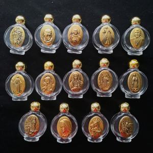 Botol Air Suci Kaca Agama Katolik 15Ml, Tutup Botol Mawar Plastik untuk Hadiah Promosi Pembaptisan - Product Image 2