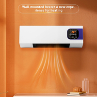 Chauffage électrique mural intelligent portable PTC 2000W avec écran LCD, thermostat réglable, étanche et protection contre la surchauffe