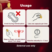 XINHEYU Capsules de peptides raffermissantes Yoni, hydratant vaginal resserrant, sans œstrogène, herbes naturelles, amélioration de la libido, effet lubrifiant