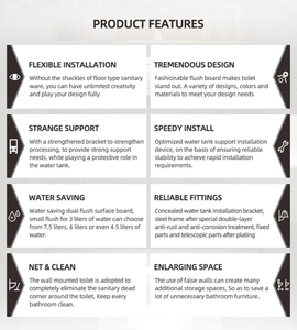 Nút kép HDPE giấu bể nhà vệ sinh bể gần với thiết kế Đức và chất lượng Đức cho phòng tắm sử dụng - Product Image 5