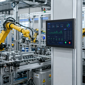 Écran tactile industriel 15,6 17 19 21,5 23,8 pouces, panneau frontal IP65, affichage PCAP HMI pour l'automatisation d'usine, contrôle de machine - Product Image 4