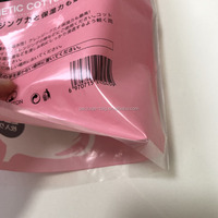 Pochette transparente réutilisable en LDPE avec cordon de serrage à point de rupture facile, pour emballage de serviettes hygiéniques, impression par gravure