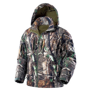 Soft Waterproof Windproof Canvas Winter <b>Men's</b> Hunting <b>Jacket</b> Hooded Thick Breathable High Quality Full Sleeve Zipper Stand - Product Image 1
