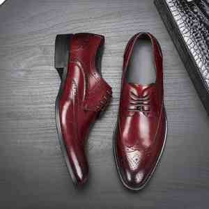 Zapatos Oxford Ingleses Casuales para Hombre, de Cuero de Grano Completo con Construcción Goodyear, Suela de Goma Lavada Vintage, Impermeables, para Otoño - Product Image 3