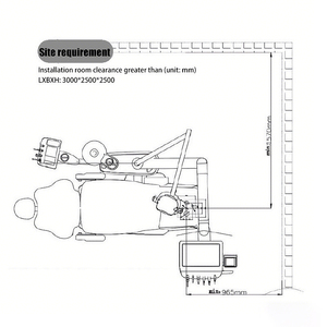 وحدة كرسي طب الأسنان الكاملة عالية الجودة بسعر منخفض، مصنوعة من المعدن ومعتمدة من CE - Product Image 3