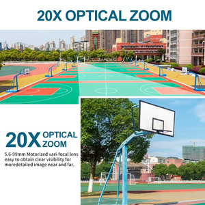 Câmera de Segurança WERYSAFE <span class=keywords><strong>Ptz</strong></span> Dome 12mp com Zoom de 20x, Visão Noturna de 100m, Rastreamento Automático, Câmera de Segurança Externa IP Remota Poe 360 Graus - Product Image 6