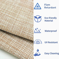 STARUNK Mesh de Teslin 550GSM résistant au soleil et à l'eau pour chaise de plage intérieure et extérieure Tissu en maille PVC imperméable