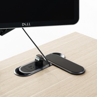 Bureau réglable en hauteur pour une utilisation assise et debout, armoire latérale mobile en option, adapté aux bureaux et aux salles d'étude