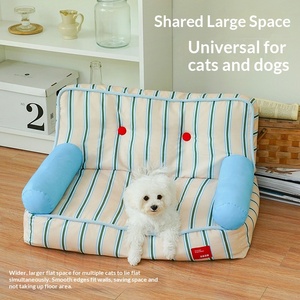 โซฟาบ้านสัตว์เลี้ยงสำหรับฤดูร้อน <span class=keywords><strong>Zeze</strong></span> แบบถอดซักได้ ดีไซน์ทรงสี่เหลี่ยมผืนผ้า สำหรับสุนัขและแมวขนาดใหญ่และขนาดเล็ก - Product Image 1
