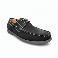Chaussures bateau décontractées pour hommes en cuir nubuck faites à la main, basses, à lacets, légères, respirantes, anti-odeur, confortables et polyvalentes