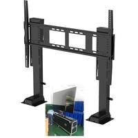 Support mural TV motorisé robuste et réglable en hauteur avec double moteur électrique et télécommande