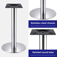 Vente en gros d'usine, pieds de table en acier inoxydable modernes, minimalistes, légers et luxueux, multi-styles, multi-spécifications, couleurs personnalisées