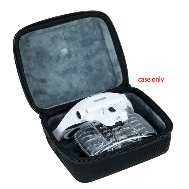 Travel Portable Hard Shell Bump Protection EVA Case for Head Mount Magnifier