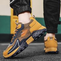 Chaussures de course à lacets pour hommes, nouvelle mode automne, semelles épaisses et douces, confortables, augmentant la taille, vente en gros