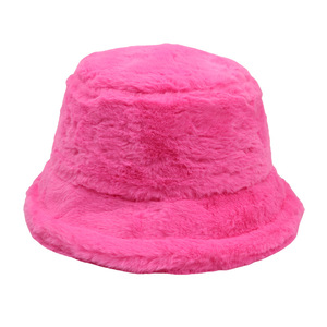 Chapeau Bob Hiver Doux en Fausse Fourrure pour Femme, Couleur Unie, Peluche, Chapeau de Pêcheur d'Extérieur, Chaud, en Polaire Teddy - Product Image 5