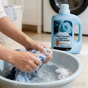 <span class=keywords><strong>Lessive</strong></span> liquide parfumée longue durée, solution nettoyante douce sans phosphore, facile à faire mouvoir pour libérer le parfum - Product Image 4
