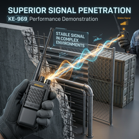 KENEARD KE-969 Talkie-walkie numérique DMR 5W haute puissance double temps de slot 1500mAh 32 canaux Radio bidirectionnelle portable UHF pour la sécurité professionnelle
