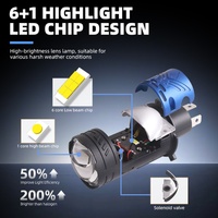 Sanvi G3 Mini H4, projecteur haute puissance 130W 12V, lentille de projecteur, phares LED automatiques pour voiture Accord