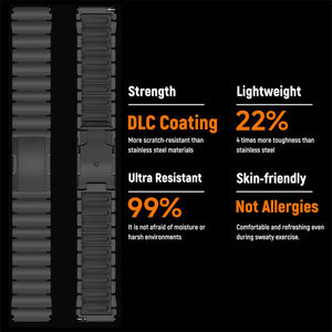 Bracelet en métal titane 22 mm pour Garmin Forerunner 570 970 Venu 4 Montre intelligente Bracelet pour Xiaomi Watch 5 S4 - Product Image 2