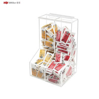 Usine DSP Vietnam, boîtes à bonbons miniatures empilables en acrylique personnalisées, présentoirs de cubes à bonbons en acrylique délicats pour les magasins et les supermarchés