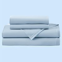 Draps de lit rafraîchissants pour dormeurs chauds Drap-housse Chill Cool avec 2 taies d'oreiller Bleu