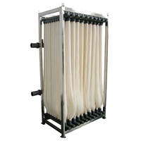 Module de membrane à rideau d'ultrafiltration MBR Cadre en acier inoxydable avec matériau PVDF Machines de traitement de l'eau à fibres creuses