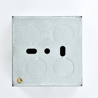 Boîte électrique métallique de haute qualité, carrée, 47 mm, 1 gang, 0,8 1,1 mm, boîte de jonction GI