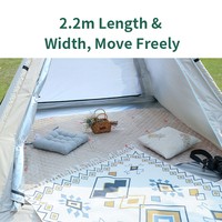Tente indienne en tissu Oxford 210D camping tente pointue extérieure tente de camping familiale 3-5 personnes