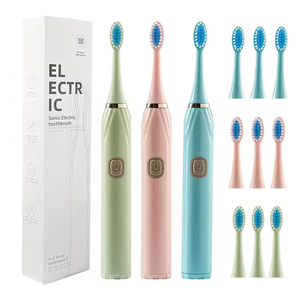 Cepillo de Dientes Eléctrico Sónico Ultrasónico de Alta Calidad para Adultos y Niños, Limpiador de Dientes con Chorro de Agua Suave, Funciona con Batería - Product Image 1