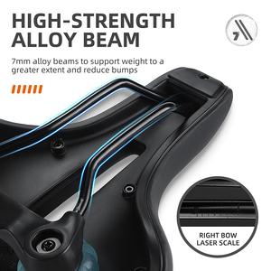 Sella per Bicicletta WEST BIKING in Spugna Altamente Elastica, Comoda per Bici da Strada e Mountain Bike, Design Cavo per Ciclismo - Product Image 3