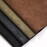 Vente en gros d'usine vêtements en cuir synthétique A/W veste en tissu en cuir artificiel à l'huile vintage pour vêtements/veste