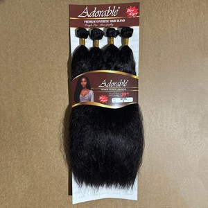 Lot de 4 mèches synthétiques <span class=keywords><strong>Miya</strong></span> en fibres résistantes à la chaleur, qualité supérieure, texture raide crépue, densité 200%, vente en gros - Product Image 1
