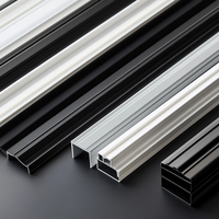 Profilé PVC personnalisé, écologique et durable pour fenêtres coulissantes, applications cuisine et salle de bain, design moderne, plastique, Chine