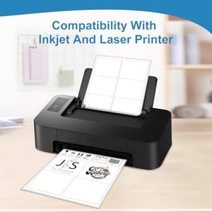 Rectangle Sticker <b>Label</b> Self Adhesive <b>Label</b> Sticker Rectangle <b>Label</b> Sticker Sheets for Laser Inkjet <b>Printer</b> - Product Image 2