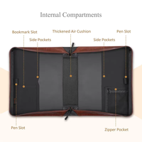Grande housse de Bible classique en cuir PU, étui de transport protecteur en cuir, sac de transport portable pour la Bible et l'église