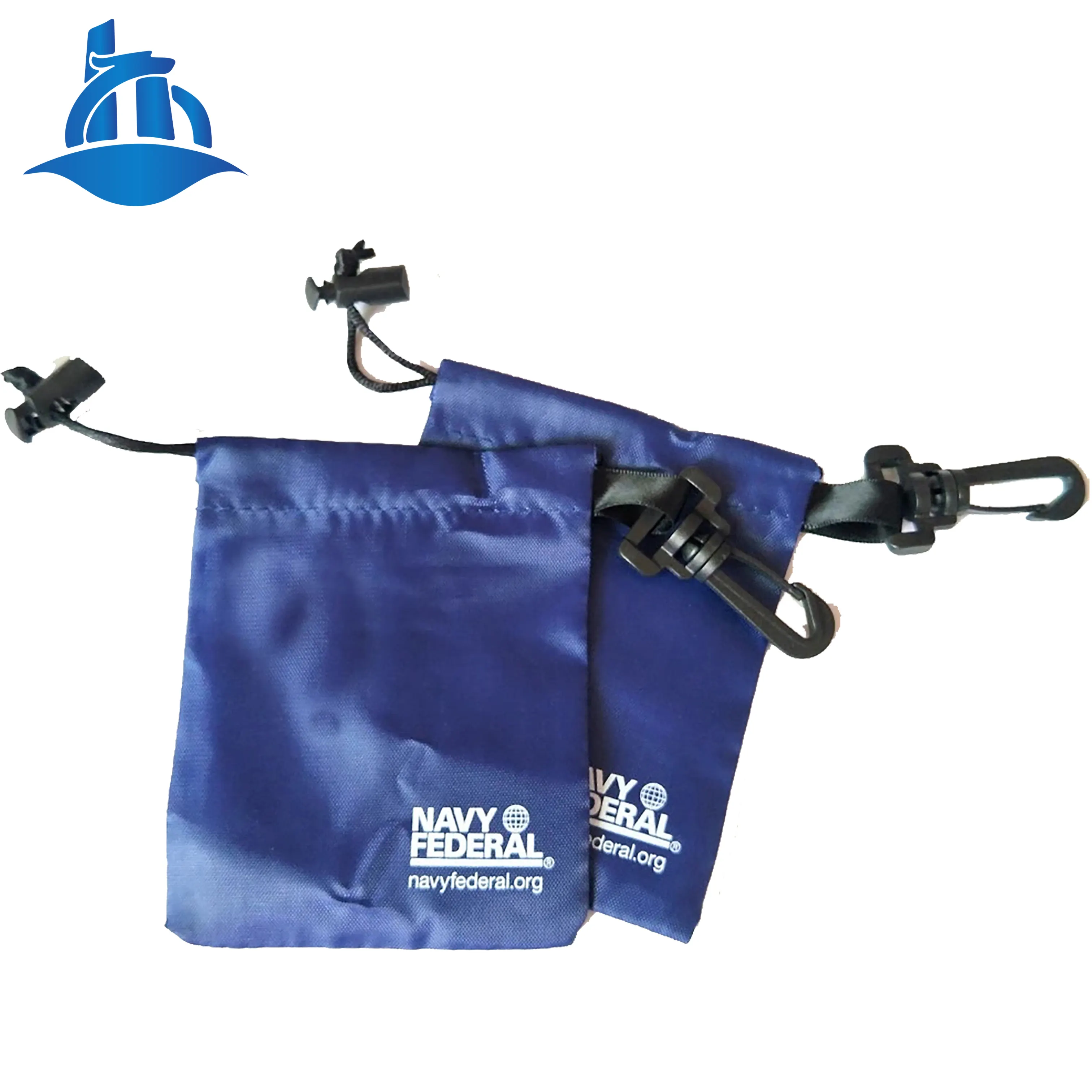 工場カスタム再利用可能なポケット固定バックル香水ダイスバッグハンギング包装袋ロゴ付きサテンバッグ