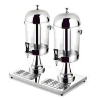 U.RAY Commerciële 8L RVS Spiegelpolijst Drankdispenser Antislipvoet Enkel/Dubbel/Drievoudige Tanks Hotel Restaurant