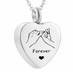 Joyas de cremación para cenizas <span class=keywords><strong>Acuerdo</strong></span> para siempre Collar de corazón para cenizas Recuerdo Colgante conmemorativo - Product Image 1