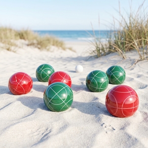 Jeu de boules de pétanque en résine personnalisé pour l'extérieur, pelouse, jardin, jeu portable pour la famille, boules de pétanque pour la cour - Product Image 4
